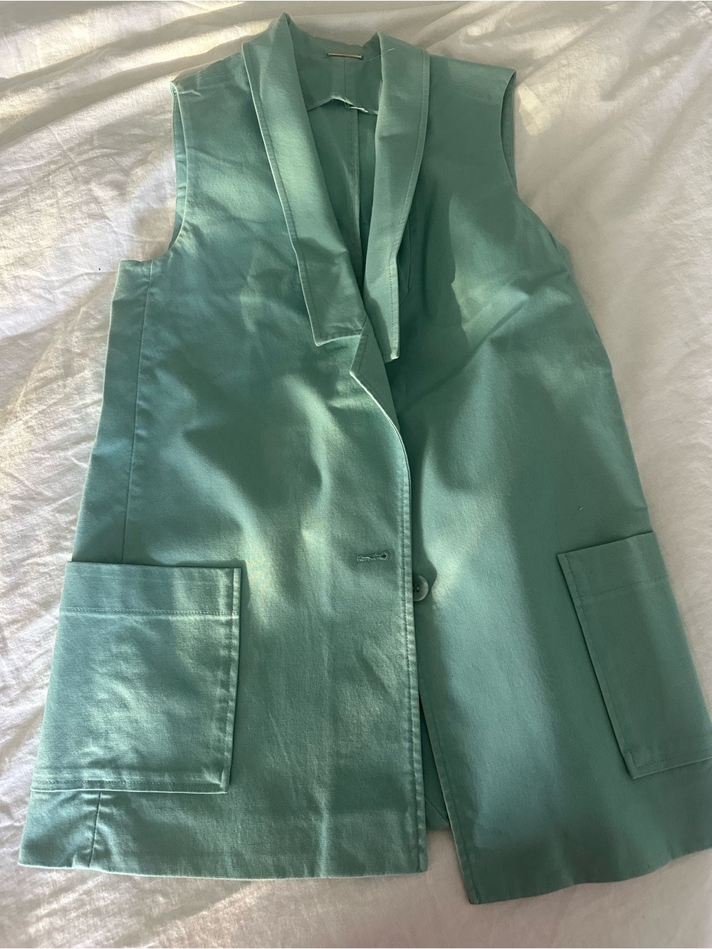 Rebecca Minkoff Mint Green Sleeveless Blazer Vest